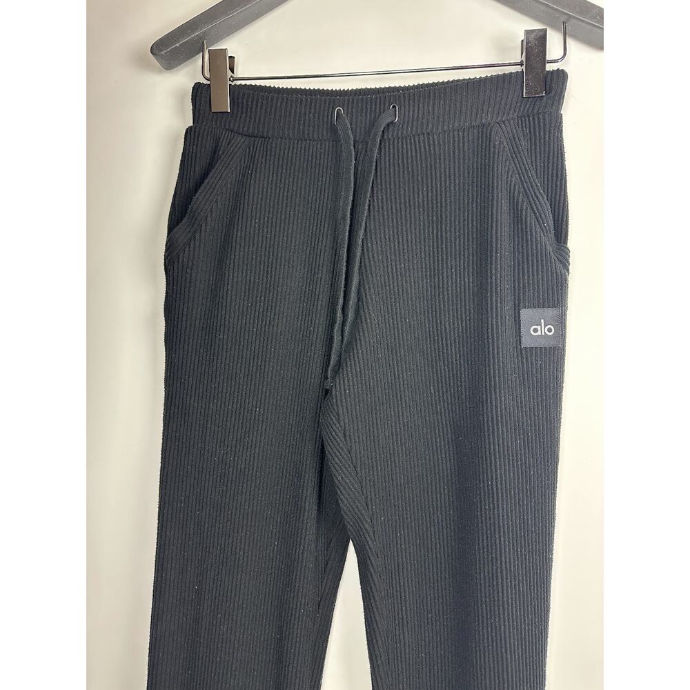 Alo Yoga Muse Ribbed 2 Piece Set Crop Hoodie Jogger Sweatpants Small *Read/Flaw - Picture 14 of 16